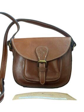 Patricia Nash Small Saddlebag Tan – Style P04101
